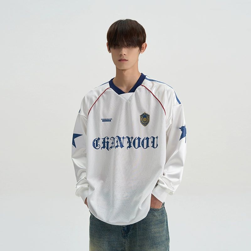 Jersey Style Long Sleeve T-Shirt