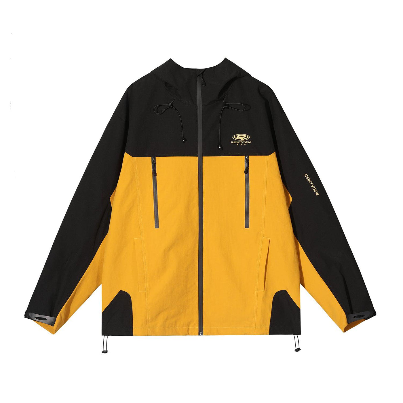 Color Block Drawstring Jacket Korean Street Fashion Jacket By R69 Shop Online at OH Vault