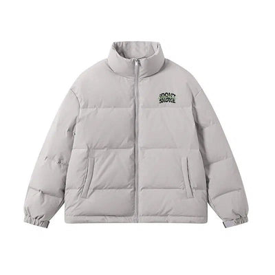 Winter Zip-Up Puffer Jacket Korean Street Fashion Jacket By Donsmoke Shop Online at OH Vault