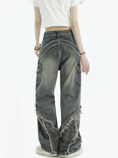Washed Classic Style Korean Street Fashion Jeans By INS Korea Shop Online at OH Vault