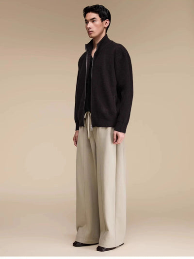 Elastic Drawstring Wide Sweatpants Korean Street Fashion Pants By Opicloth Shop Online at OH Vault