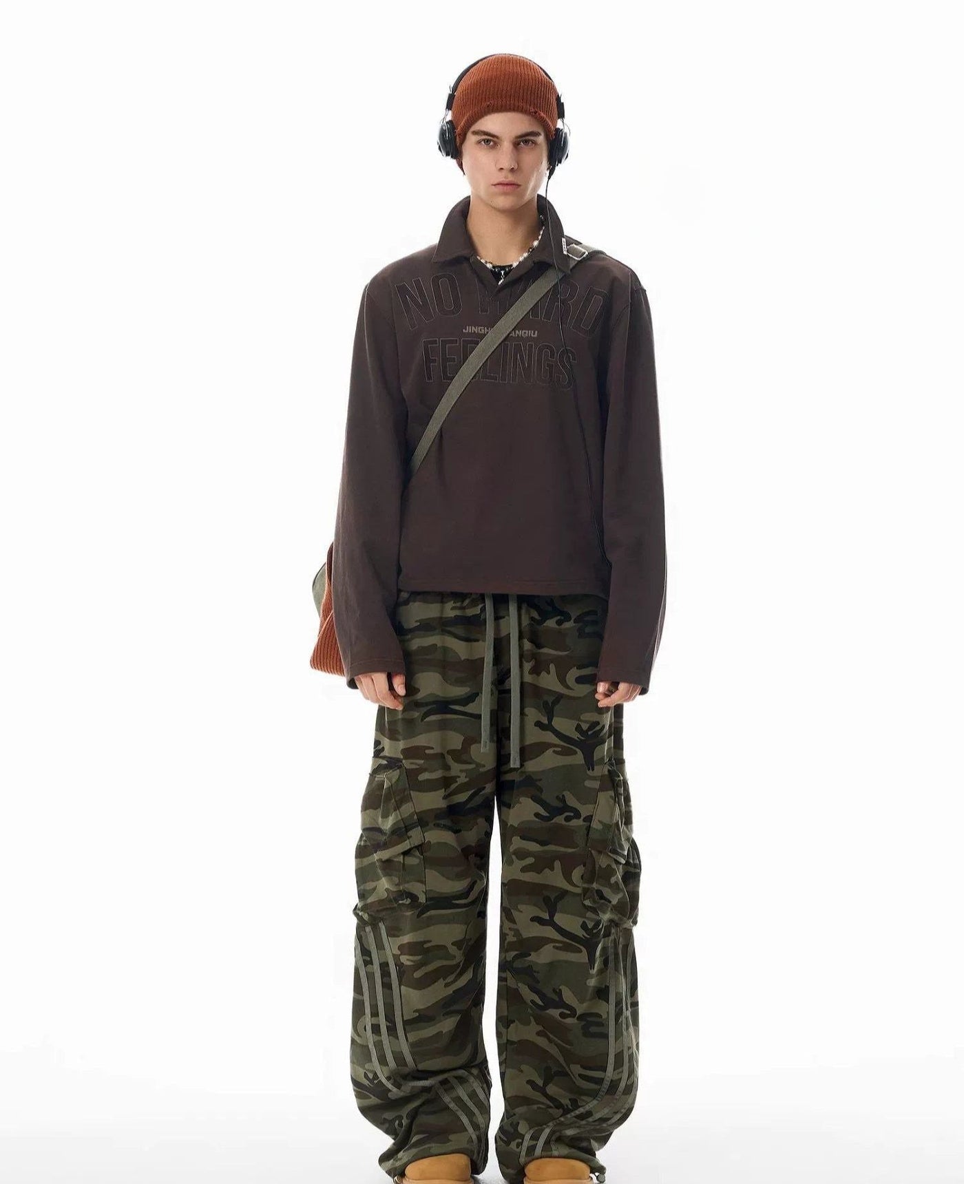 Loose Camouflage Comfty Cargo Pants Korean Street Fashion Pants By JHYQ Shop Online at OH Vault