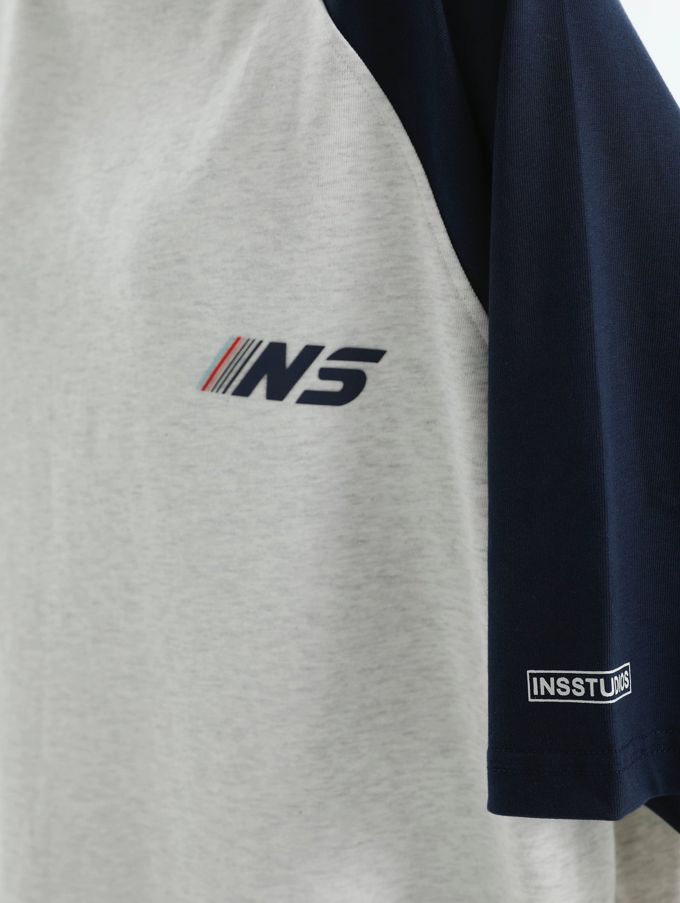 Spliced Contrast Sleeve T-Shirt Korean Street Fashion T-Shirt By INS Korea Shop Online at OH Vault