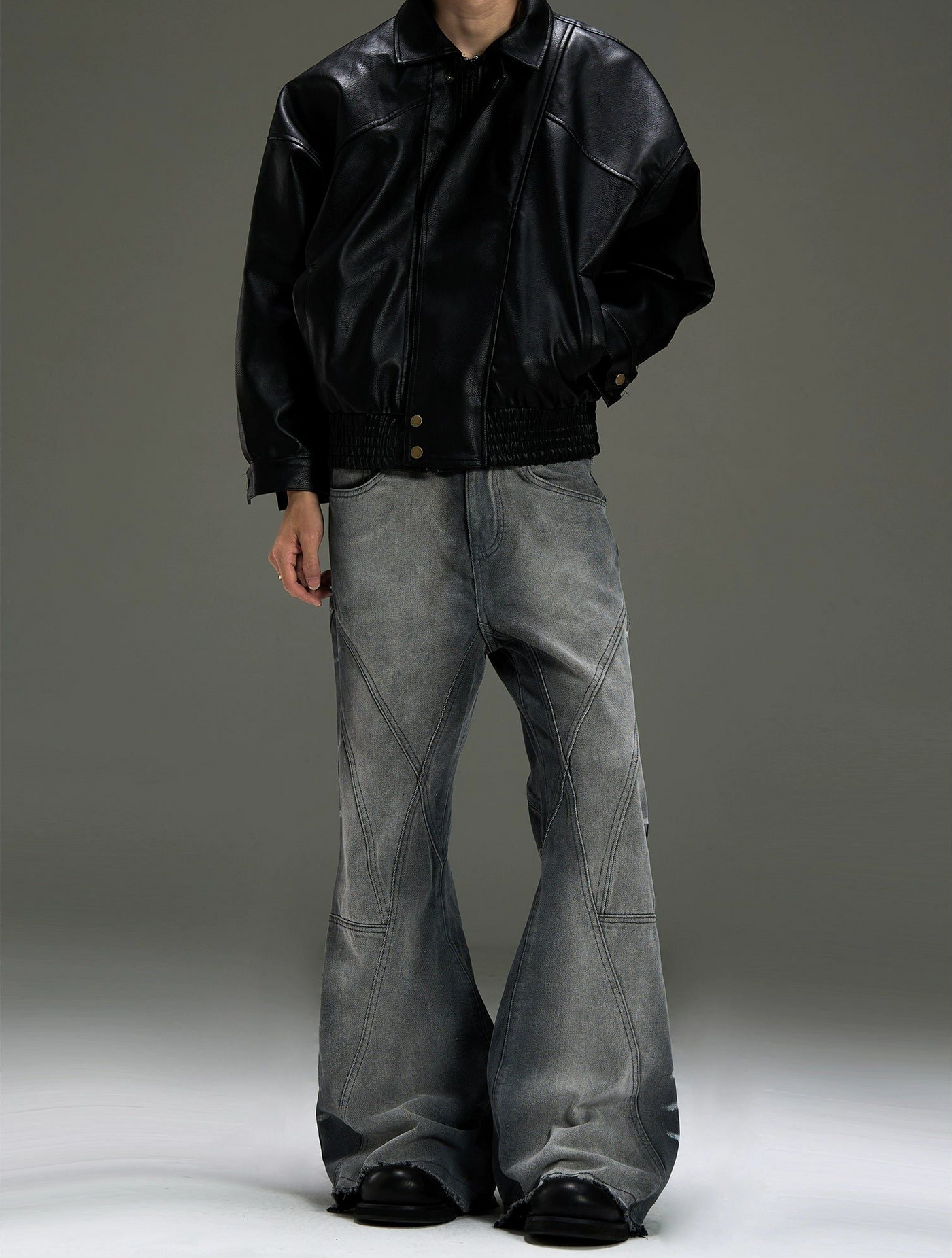 Raw Ends Washed Jeans Korean Street Fashion Jeans By MaxDstr Shop Online at OH Vault