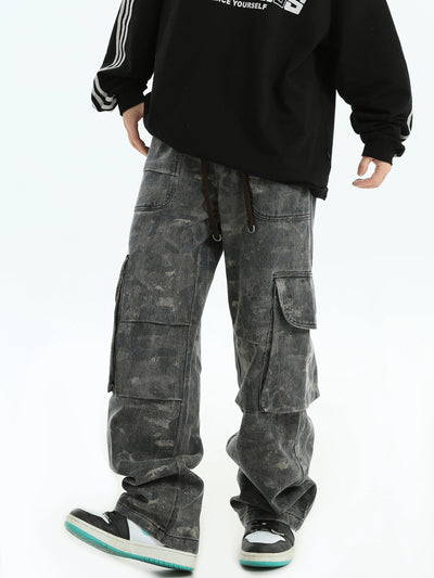 Camouflage Bootcut Cargo Pants