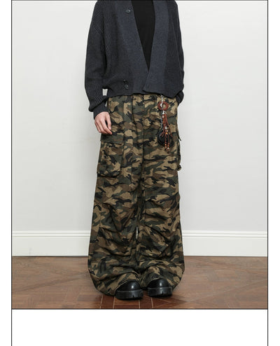 Big Pocket Camouflage Cargo Pants Korean Street Fashion Pants By A PUEE Shop Online at OH Vault