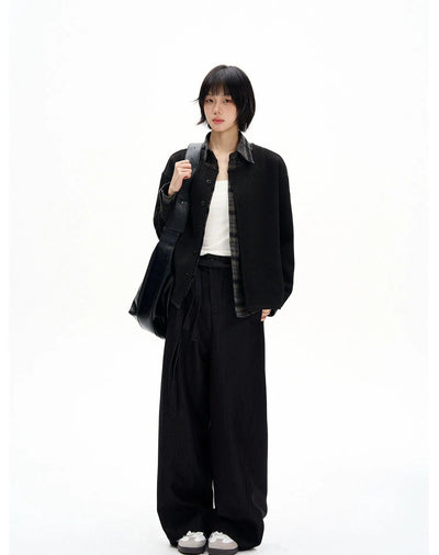 Spliced Buttoned Cardigan Korean Street Fashion Cardigan By MaxDstr Shop Online at OH Vault