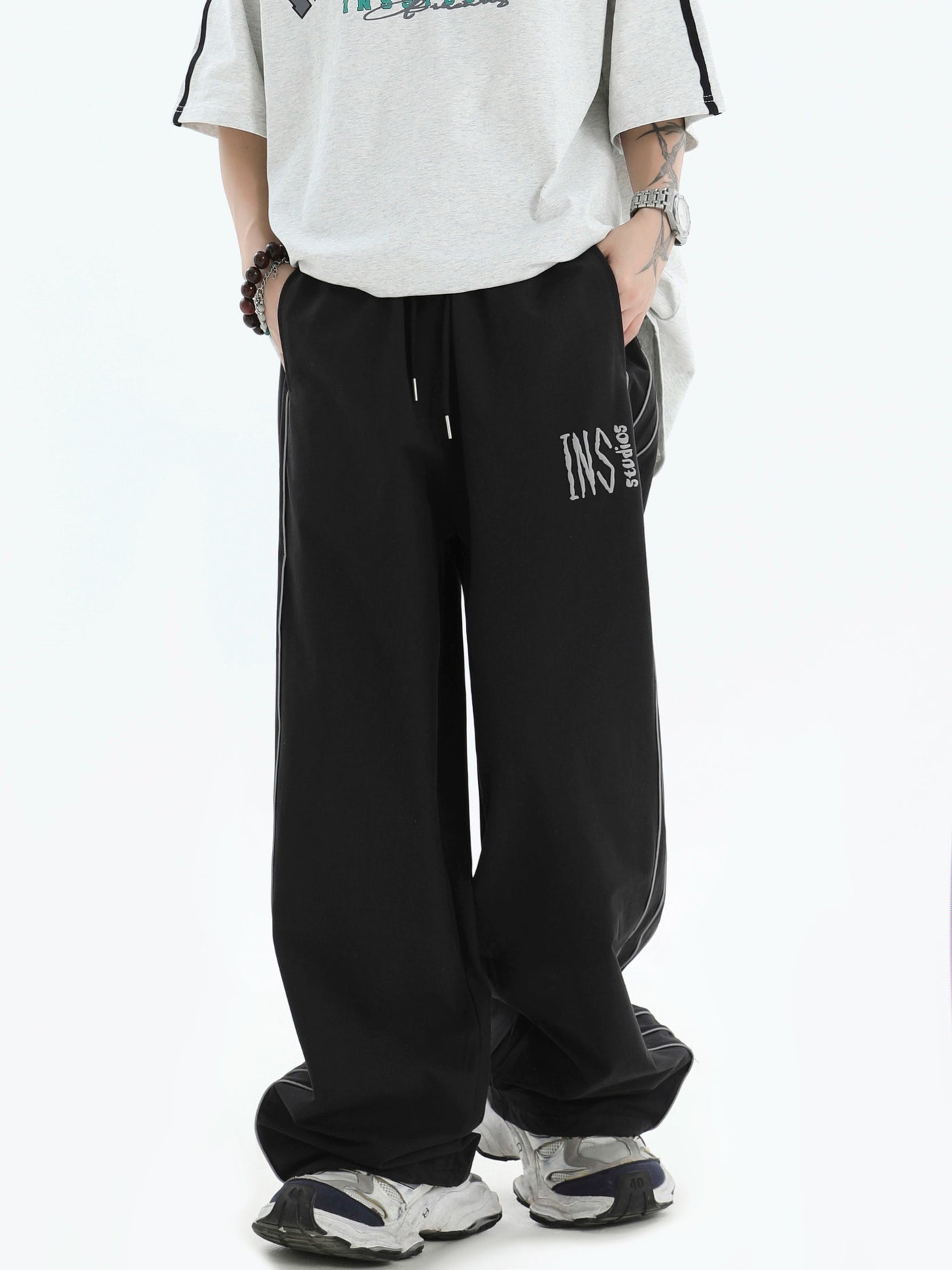 Drawstring Comfty Fit Sweatpants Korean Street Fashion Pants By INS Korea Shop Online at OH Vault