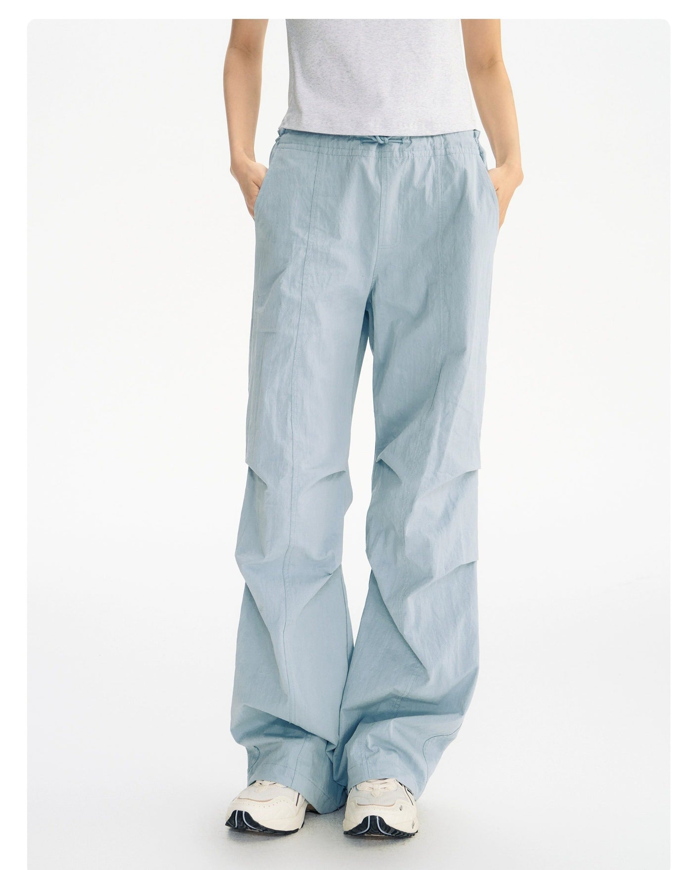 Gartered Loose Track Pants Korean Street Fashion Pants By WORKSOUT Shop Online at OH Vault