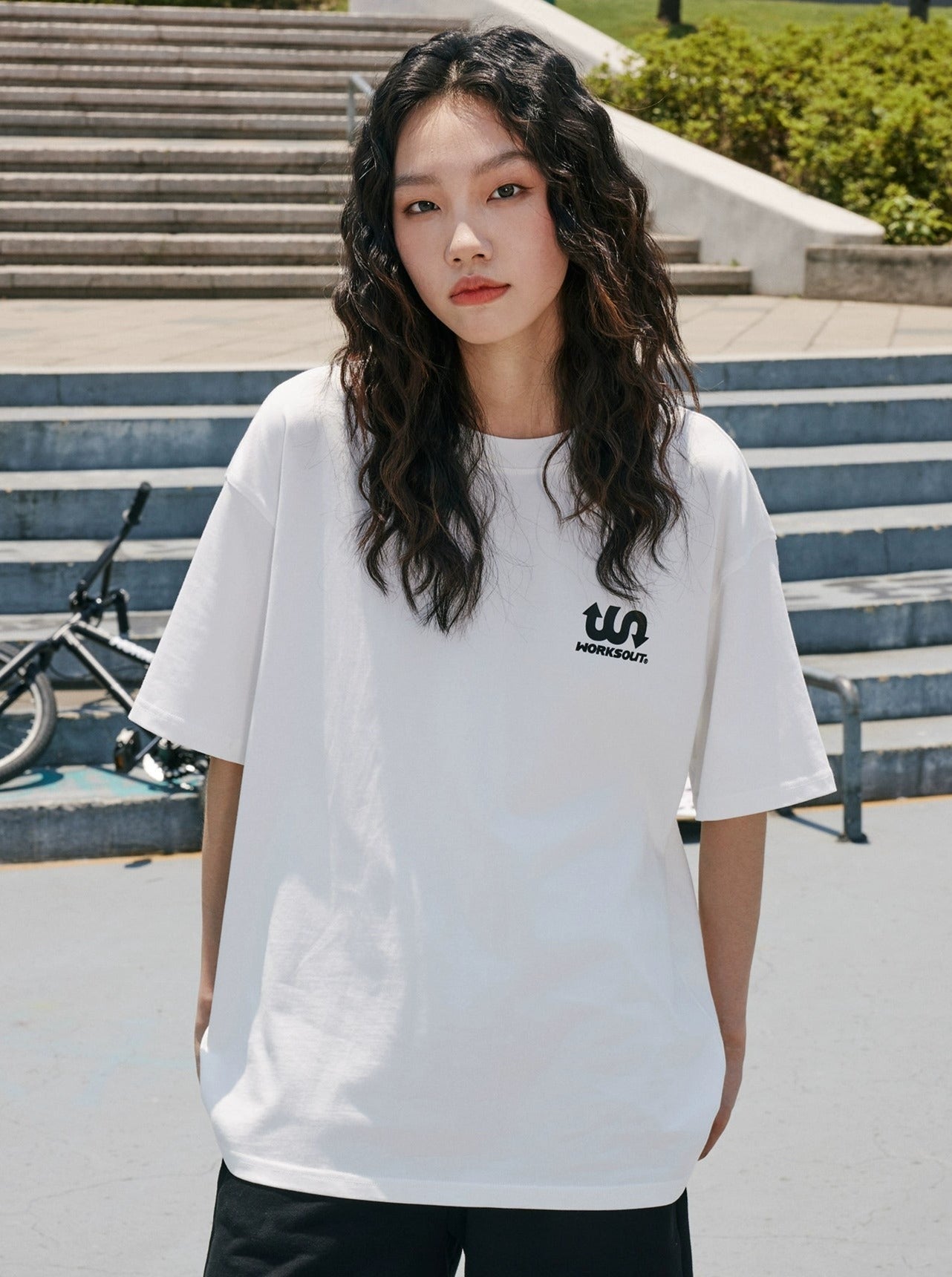 Casual Solic Color T-Shirt Korean Street Fashion T-Shirt By WORKSOUT Shop Online at OH Vault