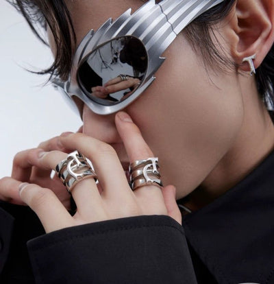 Letter Logo Claw Ring Korean Street Fashion Ring By Argue Culture Shop Online at OH Vault