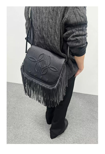 Fringe Cross Body Bag Korean Street Fashion Bag By Terra Incognita Shop Online at OH Vault