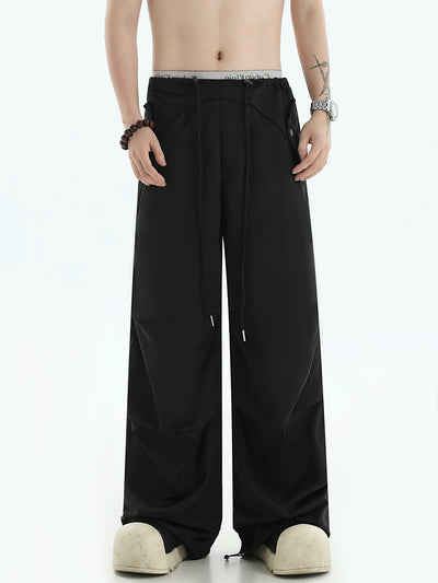 Drawstring Solid Color Pants Korean Street Fashion Pants By INS Korea Shop Online at OH Vault