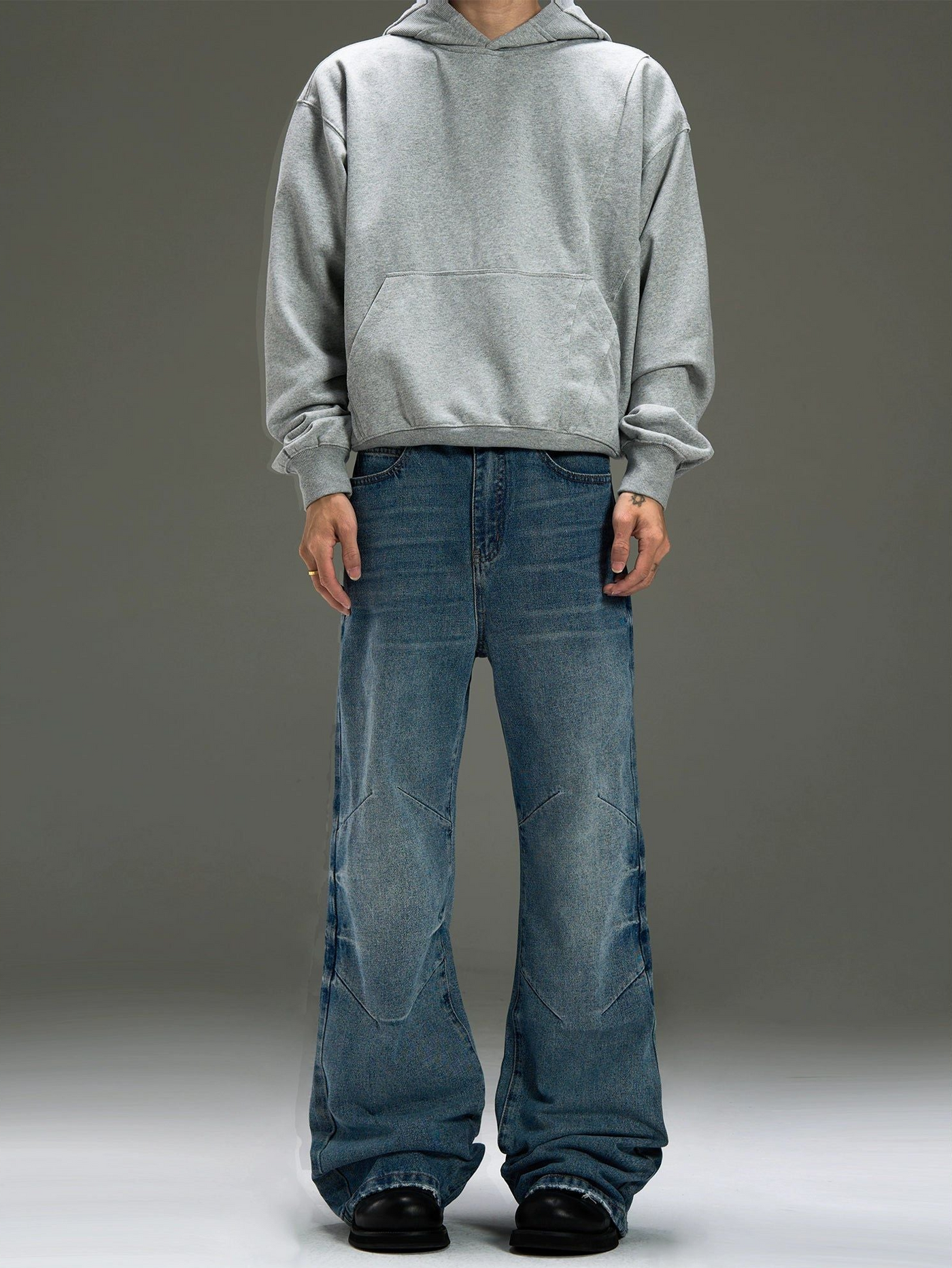 Subtle Whiskers Regular Fit Jeans Korean Street Fashion Jeans By MaxDstr Shop Online at OH Vault