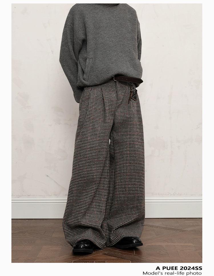 Casual Houndstooth Pants Korean Street Fashion Pants By A PUEE Shop Online at OH Vault