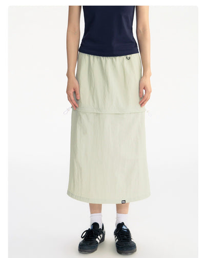 Detachable Half Nyon Skirt Korean Street Fashion Skirt By WORKSOUT Shop Online at OH Vault