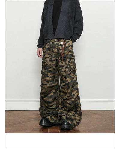 Big Pocket Camouflage Cargo Pants Korean Street Fashion Pants By A PUEE Shop Online at OH Vault