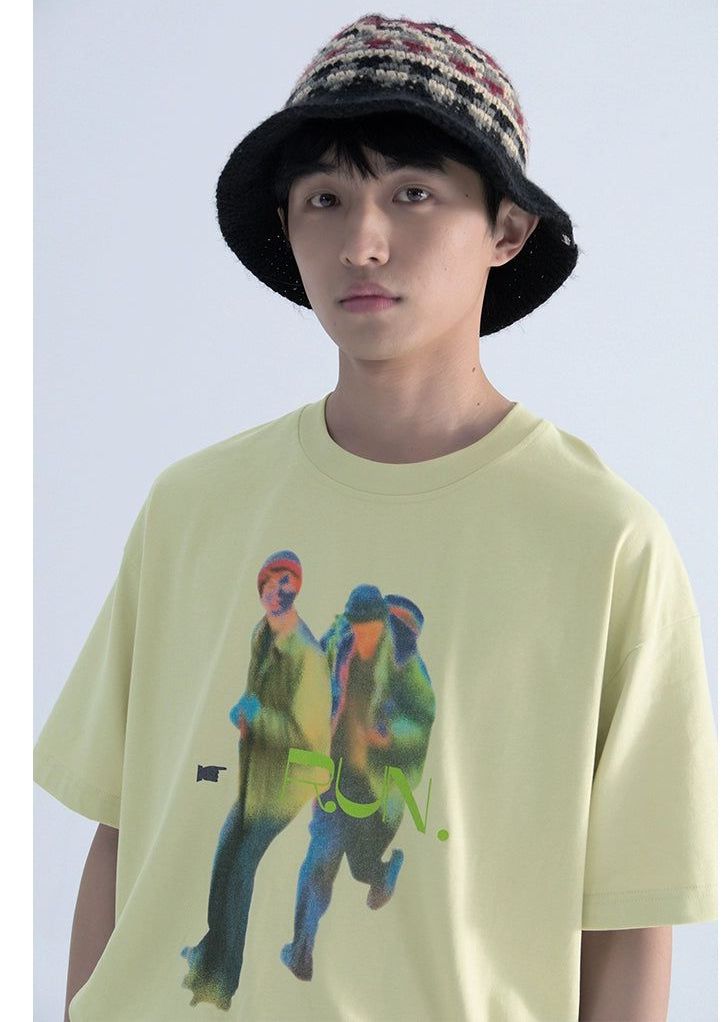 Thermal Effect Graphic T-Shirt Korean Street Fashion T-Shirt By Mentmate Shop Online at OH Vault