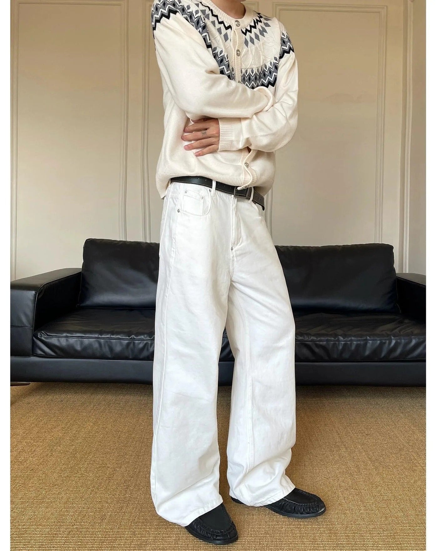Solid Color Straight Leg Pants Korean Street Fashion Pants By MaxDstr Shop Online at OH Vault
