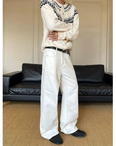 Solid Color Straight Leg Pants Korean Street Fashion Pants By MaxDstr Shop Online at OH Vault
