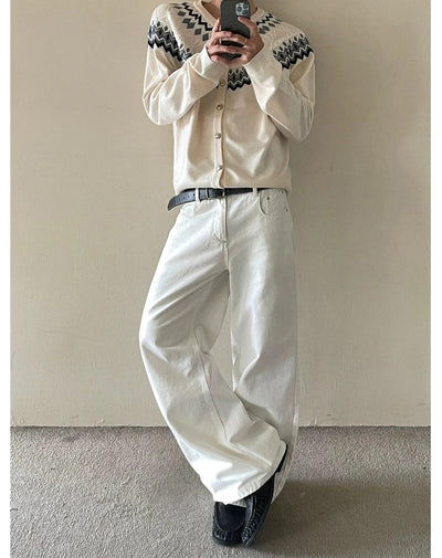 Solid Color Straight Leg Pants Korean Street Fashion Pants By MaxDstr Shop Online at OH Vault