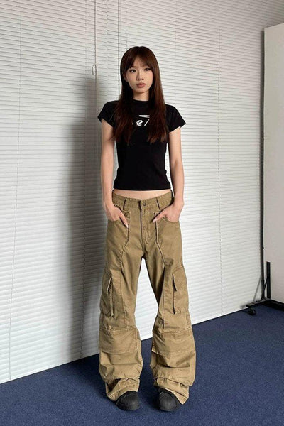 3D Functional Pocket Cargo Pants Korean Street Fashion Pants By Apocket Shop Online at OH Vault