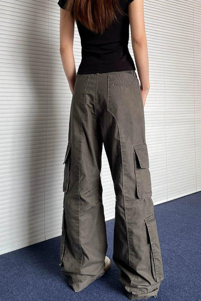 3D Functional Pocket Cargo Pants Korean Street Fashion Pants By Apocket Shop Online at OH Vault