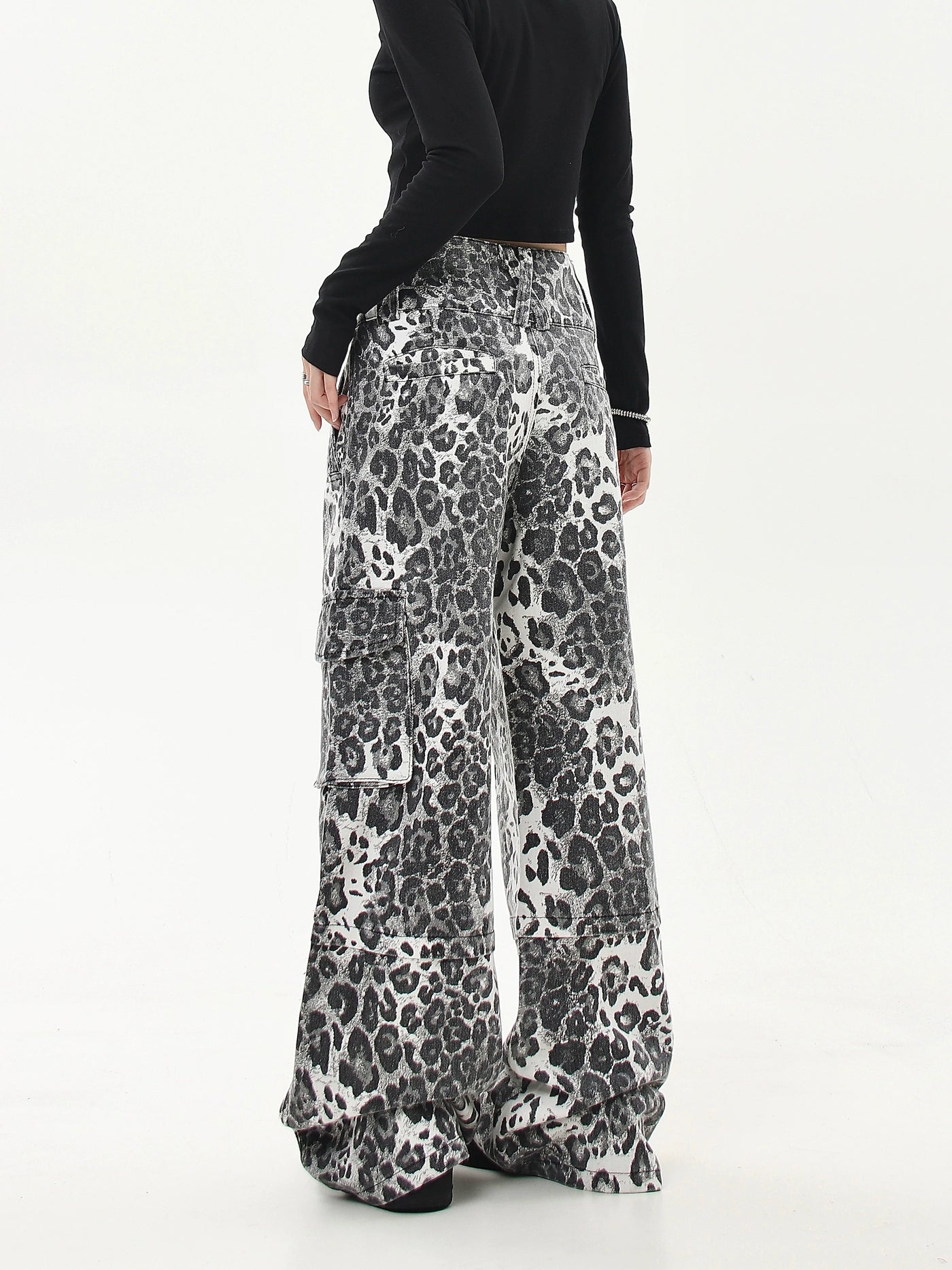 B&W Leopard Print Pants Korean Street Fashion Pants By Blacklists Shop Online at OH Vault