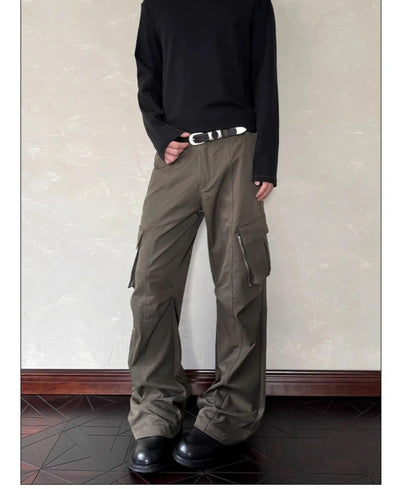 Multi Side Pockets Cargo Pants Korean Street Fashion Pants By A PUEE Shop Online at OH Vault