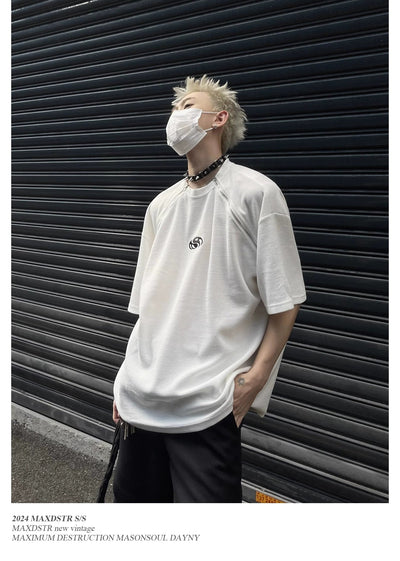 Double Zip Waffle T-Shirt Korean Street Fashion T-Shirt By MaxDstr Shop Online at OH Vault