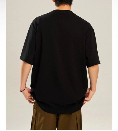 Leaf Patched Embroidery T-Shirt Korean Street Fashion T-Shirt By New Start Shop Online at OH Vault