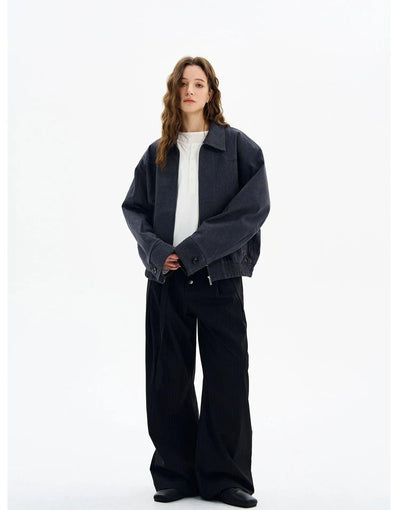 Side Pocket Harrington Jacket Korean Street Fashion Jacket By MaxDstr Shop Online at OH Vault