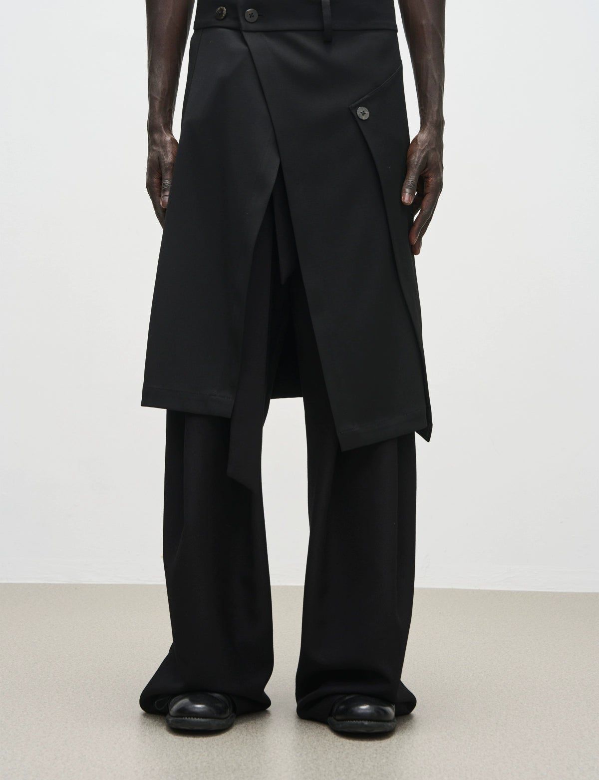 Buttoned Layer Versatile Skirt Korean Street Fashion Skirt By 7440 37 1 Shop Online at OH Vault