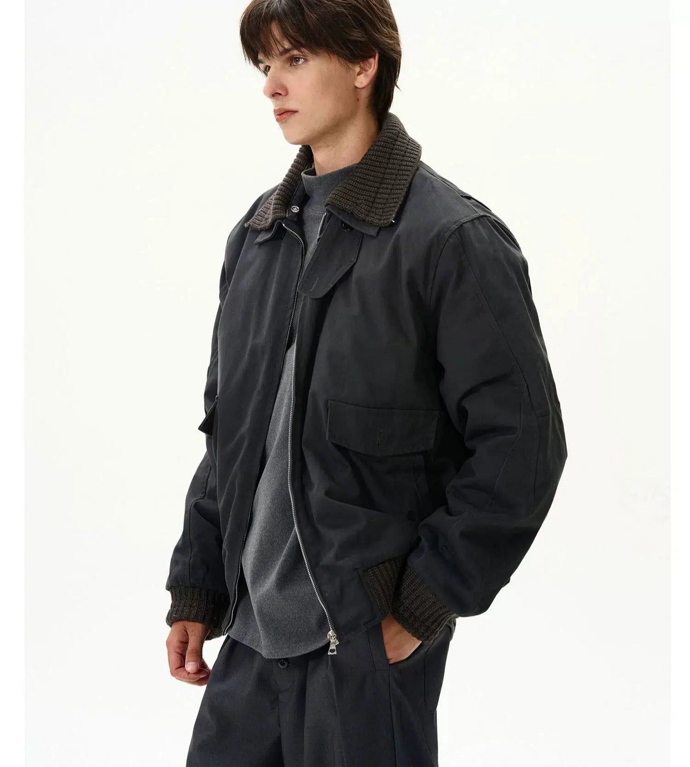 Detachable Double-Layer Lapel Jacket Korean Street Fashion Jacket By MaxDstr Shop Online at OH Vault