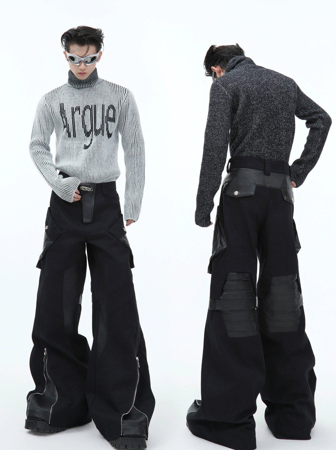 Argue Text Tight Fit Turtleneck Korean Street Fashion Turtleneck By Argue Culture Shop Online at OH Vault