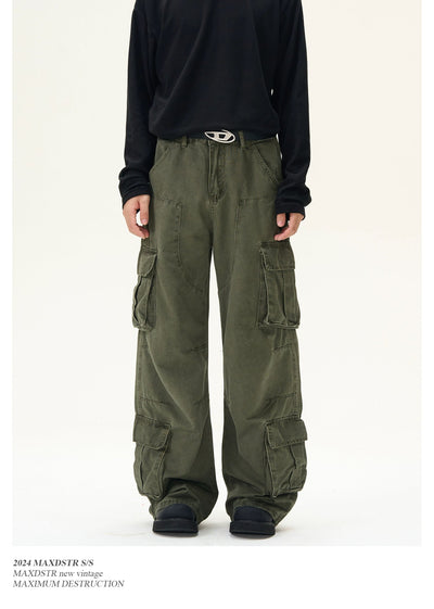 Utility Side Pocket Cargo Pants Korean Street Fashion Pants By MaxDstr Shop Online at OH Vault