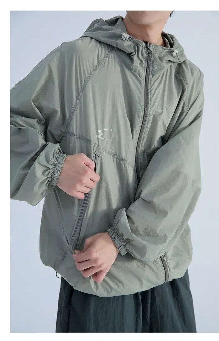 Lightweight Functional Hooded Windbreaker Jacket Korean Street Fashion Jacket By Mentmate Shop Online at OH Vault