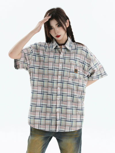 Plaid Regular Fit Shirt Korean Street Fashion Shirt By INS Korea Shop Online at OH Vault