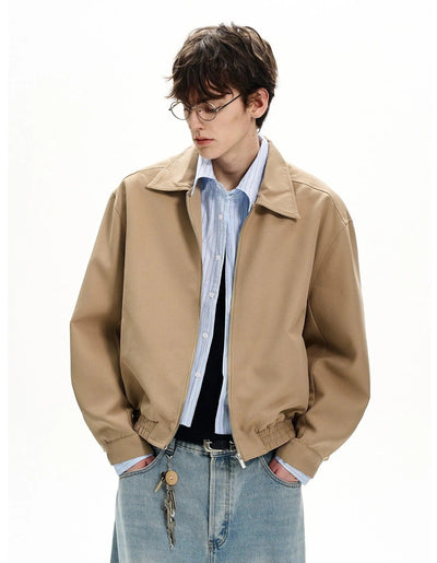 Spliced Stripes Zipped Jacket Korean Street Fashion Jacket By MaxDstr Shop Online at OH Vault