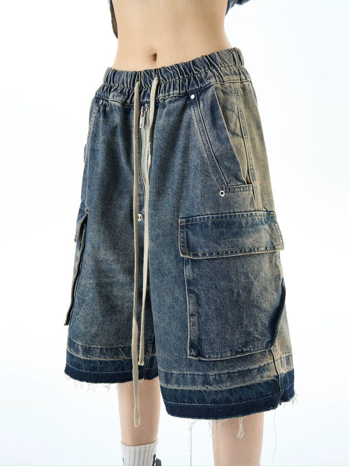 【NOICE】 W RAW DENIM SHORTS / 追跡付 Collin Raw Denim Shorts - Indigo | Fashion Nova