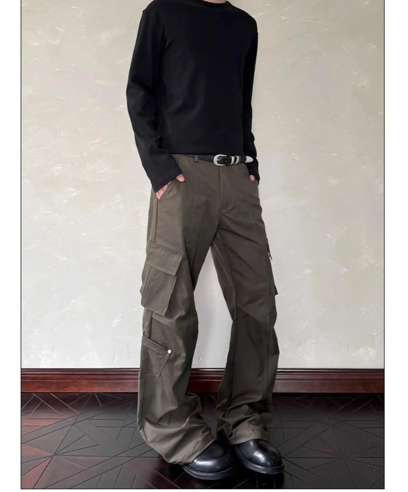 Multi Side Pockets Cargo Pants Korean Street Fashion Pants By A PUEE Shop Online at OH Vault