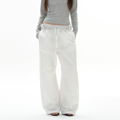 Polka Dots Waist Pants Korean Street Fashion Pants By 77Flight Shop Online at OH Vault