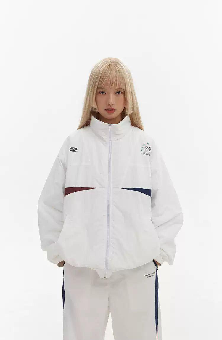 Side Blades Windbreaker Jacket Korean Street Fashion Jacket By Crying Center Shop Online at OH Vault