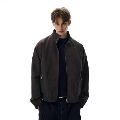 Zipped Pocket Ruched Hem Jacket