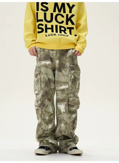 Desert Camouflage Cargo Pants Korean Street Fashion Pants By 77Flight Shop Online at OH Vault