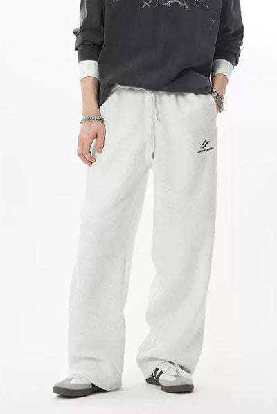 Drawstring Straight Leg Sweatpants Korean Street Fashion Pants By JHYQ Shop Online at OH Vault