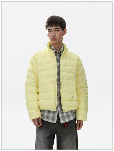 Quilted Stand Collar Down Jacket Korean Street Fashion Jacket By Mr Nearly Shop Online at OH Vault