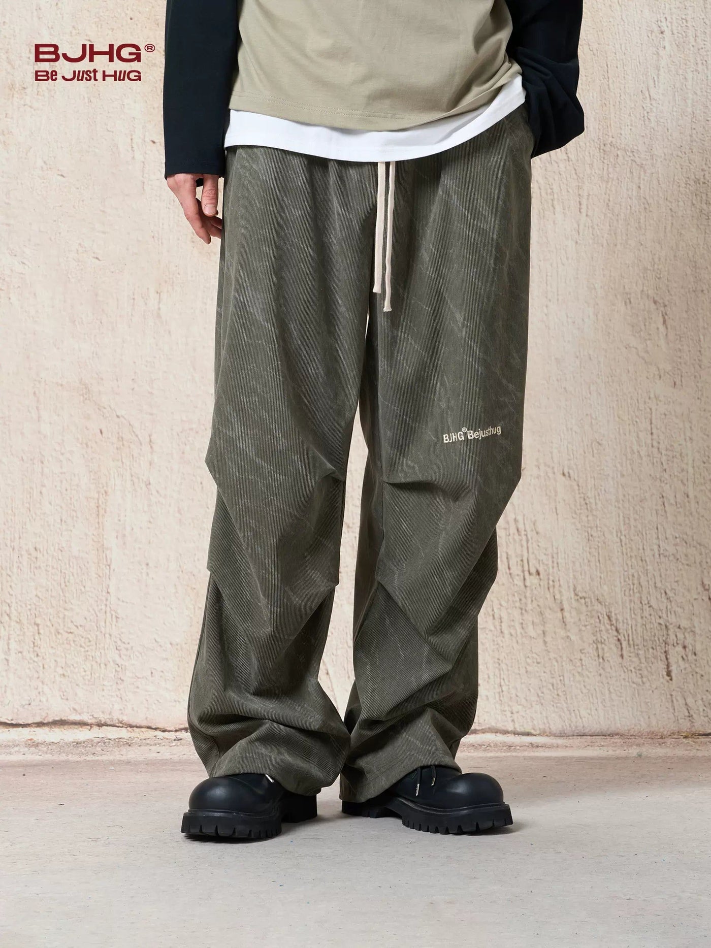 Marble Lines Corduroy Pants Korean Street Fashion Pants By BE Just Hug Shop Online at OH Vault