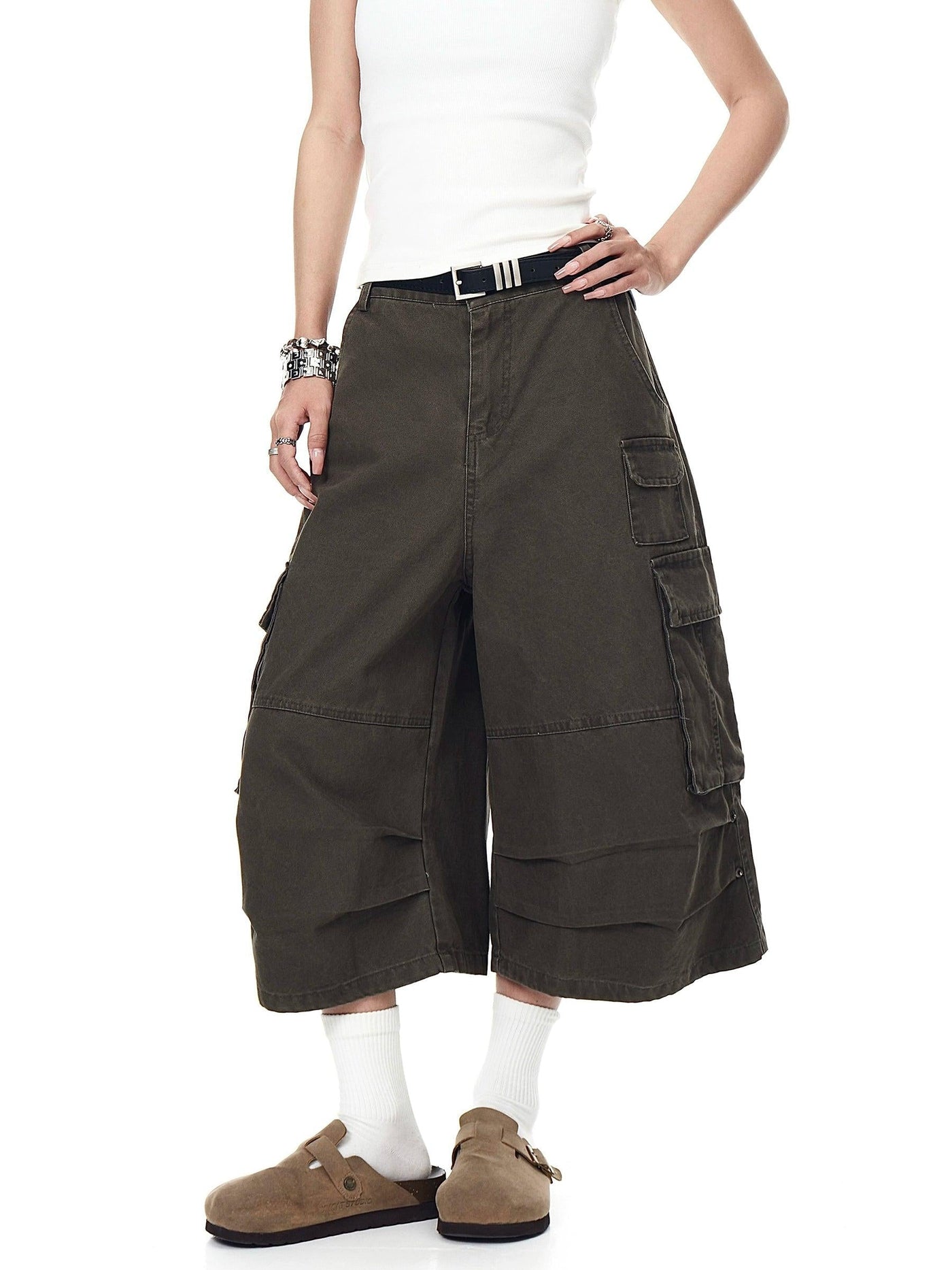 Flap Side Pockets Denim Shorts Korean Street Fashion Shorts By Blacklists Shop Online at OH Vault