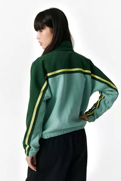 Stars and Stripes Sporty Jacket Korean Street Fashion Jacket By Crying Center Shop Online at OH Vault